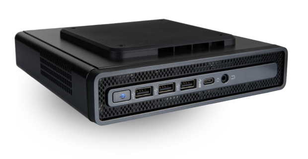 The Envision M1 tiny computer seamlessly integrates a sleek and efficient design with the robust capabilities of a professional-grade workstation.