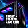 The Continuum's colorful ARGB fans brighten the mood in contrast to common prebuilds like ASUS ROG computer and Alienware PC.
