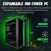Providing value like the HP pavilion gaming PC with the performance of the Lenovo legion t5, the Mantis mid tower has it all