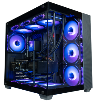 High-end gaming desktop: Unleash RTX 4090 Ti power with liquid-cooled efficiency.