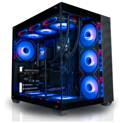 Unleash your gaming prowess with the ultimate pre-built desktop computer RGB cooling fans and rtx 4090 gpu